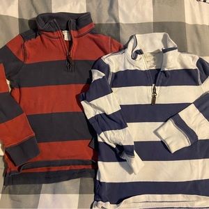 (2) Jcrew Boys 1/4 zip